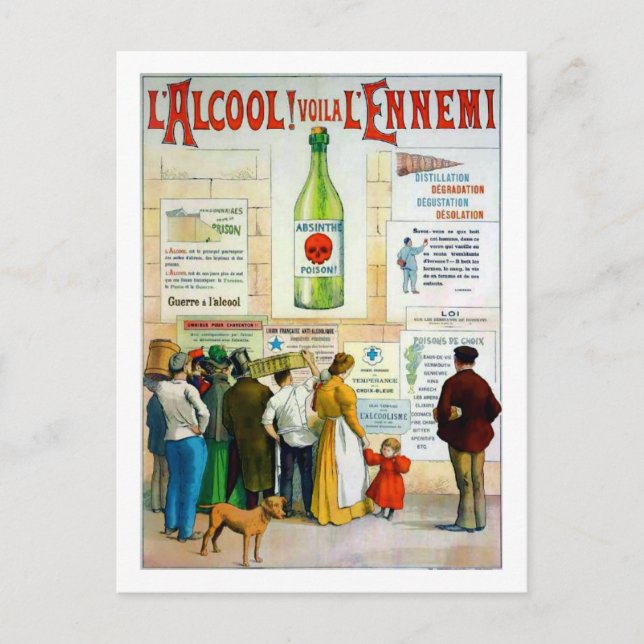 Absinthe Poison Vykort (Framsida)