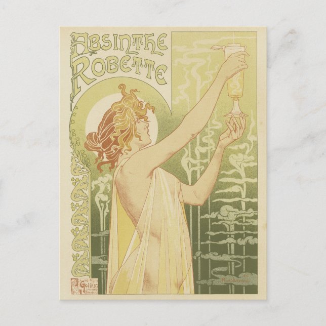 Absinthe Postcards Vykort (Framsida)