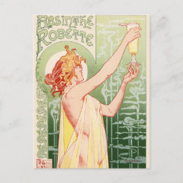 Absinthe Robette - Alkohol Vintage Affisch Vykort