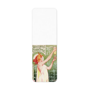 Absinthe Robette Returadress Etikett