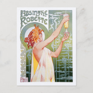 Absinthe Robette Vykort