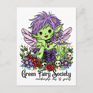 Absinthe Society Älva Vykort