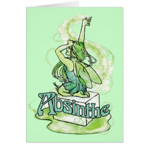 Absinthe Sugar Cube Fairy Hälsningskort