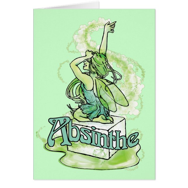 Absinthe Sugar Cube Fairy Hälsningskort (Framsidan)