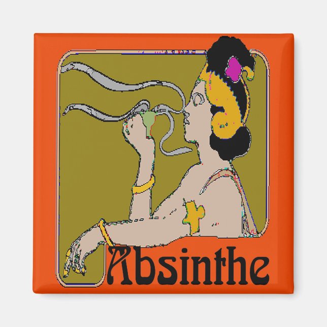 Absinthe Woman Magnet (Framsidan)