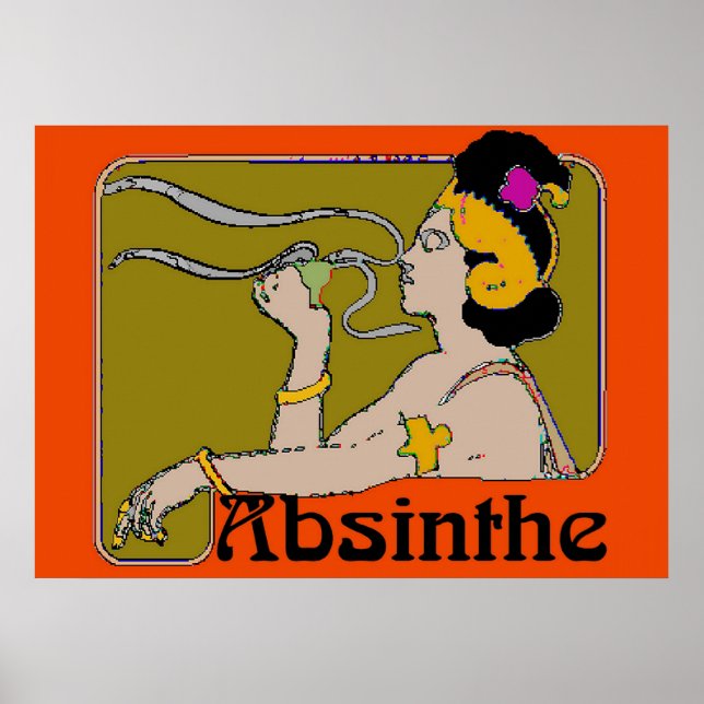 Absinthe Woman Poster (Framsidan)