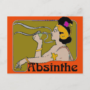 Absinthe Woman Vykort