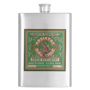 Absintherostfritt stålplunta fickplunta