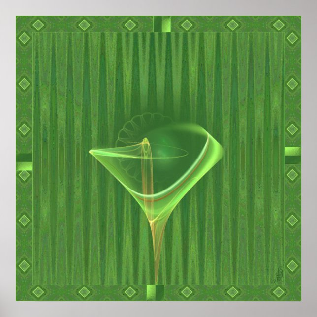 Absinthini Fe Martini Art Poster (Framsidan)