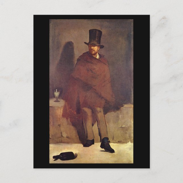Absinthtrinker Manet, Edouard Vykort (Framsida)