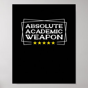 Absolut akademiskt vapen Klassiskt kol Poster