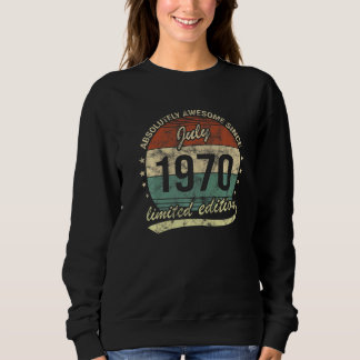 Absolut Awesome Sedan Juli 1970 Man Kvinna Födelse T Shirt
