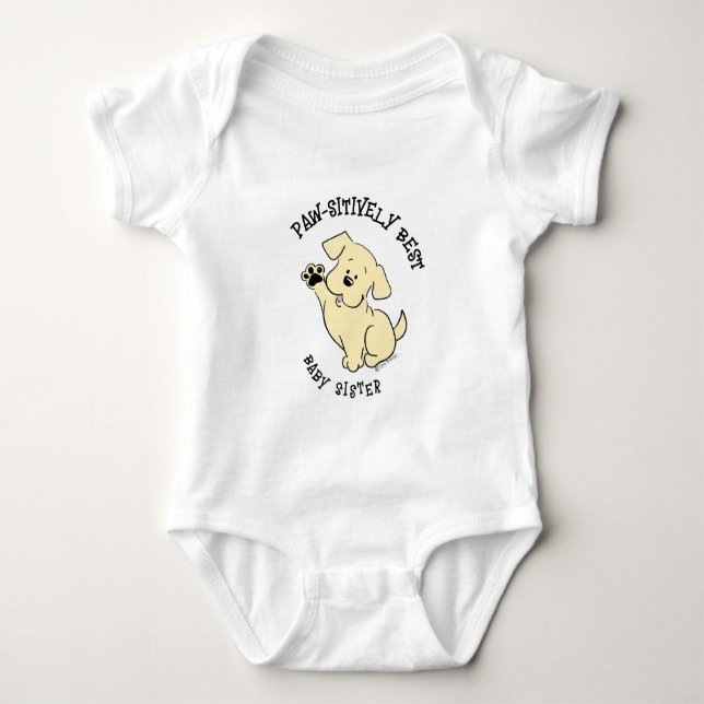 Absolut Bästa Lillasyster Matchande Sibling T Shirt (Framsida)