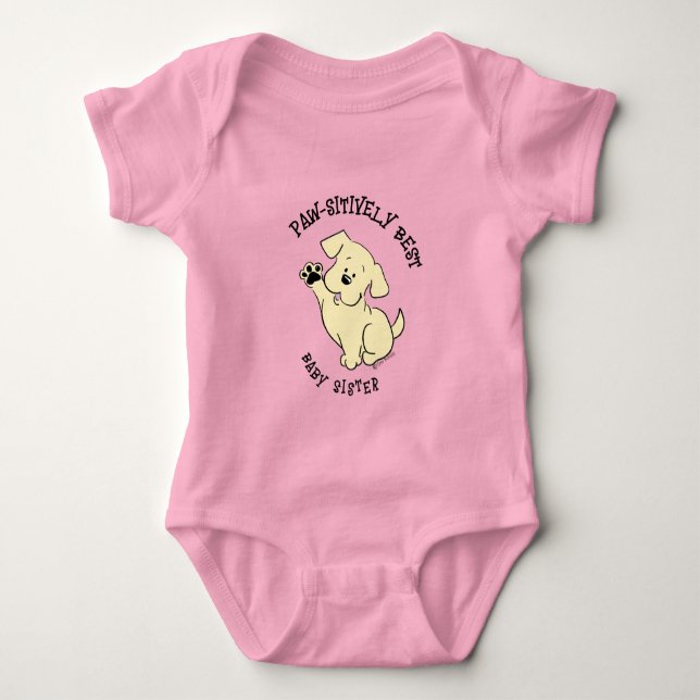 Absolut Bästa Lillasyster Matchande Sibling T Shirt (Framsida)