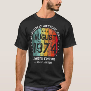 Absolut Fantastisk sedan augusti 1974 Man Woman Bi T Shirt
