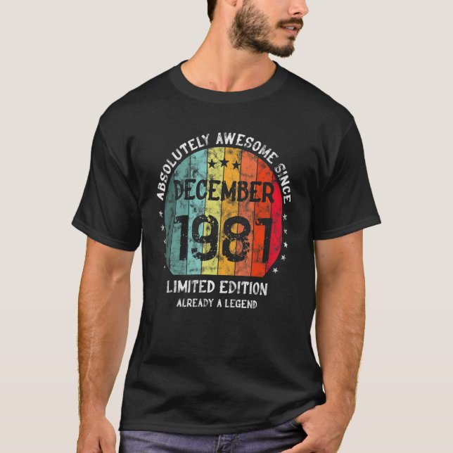 Absolut Fantastisk sedan december 1981 Man Woman B T Shirt (Framsida)
