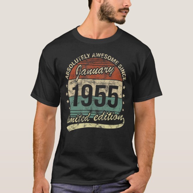 Absolut Fantastisk sedan januari 1955 Man Woman Bi T Shirt (Framsida)