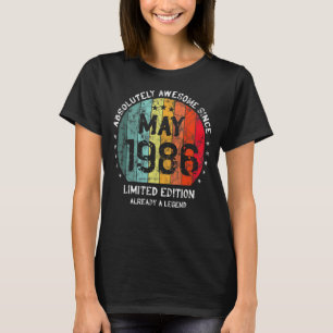 Absolut Fantastisk sedan maj 1986 Man Woman Birthd T Shirt