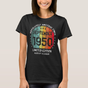 Absolut Fantastisk sedan september 1950 Man Woman T Shirt