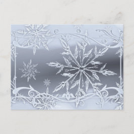Absolut fantastisk snöflaksdesign vykort