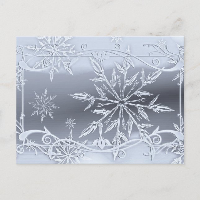 Absolut fantastisk snöflaksdesign  vykort (Framsida)