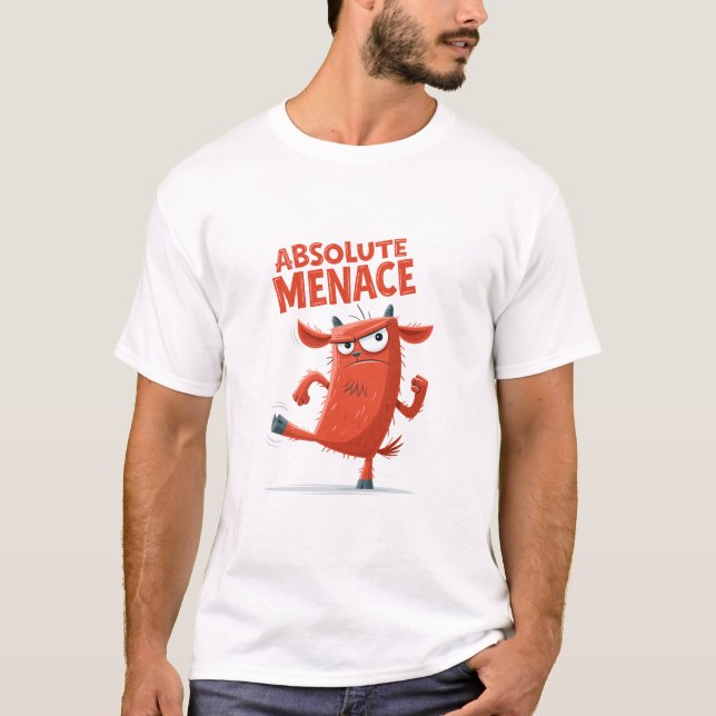 Absolut hotell present till rolig kaotisk get teck t shirt (Framsida)