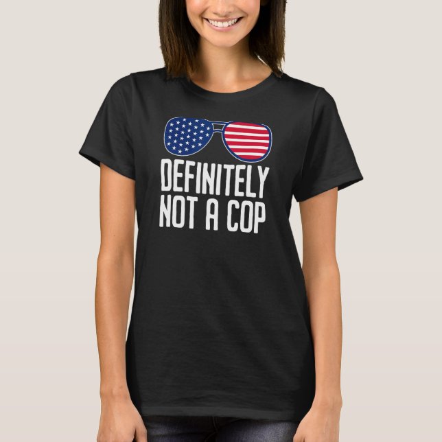 Absolut inte en polisoperation under polisskydd t shirt (Framsida)