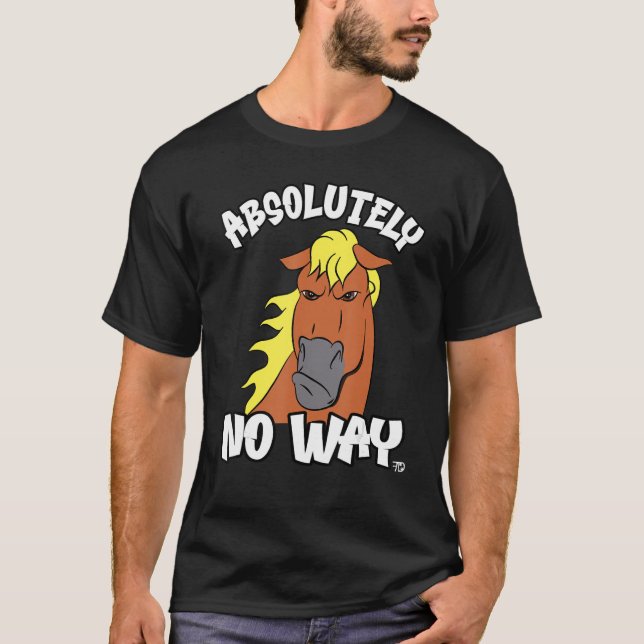 Absolut inte någon grumpy Haflingerisabel häst ell T Shirt (Framsida)