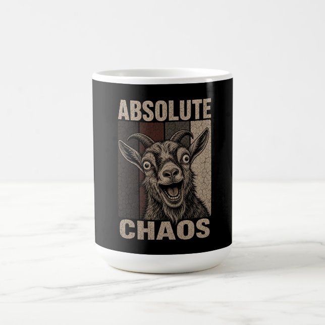 Absolut Kaos Skrikande Get Fun Retro Design Kaffemugg (Center)