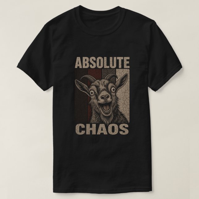 Absolut Kaos Skrikande Get Fun Retro Design T Shirt (Design framsida)
