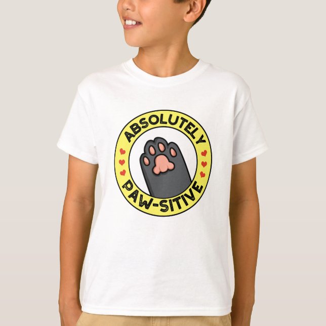 Absolut pawsitive Funny Tass Pun T Shirt (Framsida)