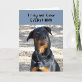 Absolut säkert rottweiler Alla hjärtans dagskort Helgkort