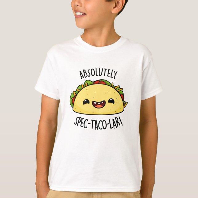 Absolut Spec-Taco-Lar Funny Taco Pun T Shirt (Framsida)