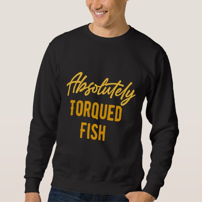 Absolut torkad fisk Rak som har zootats Lång Ärmad Tröja (Framsida)