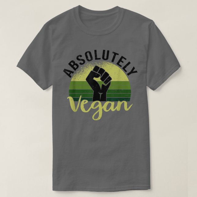 Absolut Vegan Funny Vegan & Vegetarian T-Shirt (Design framsida)