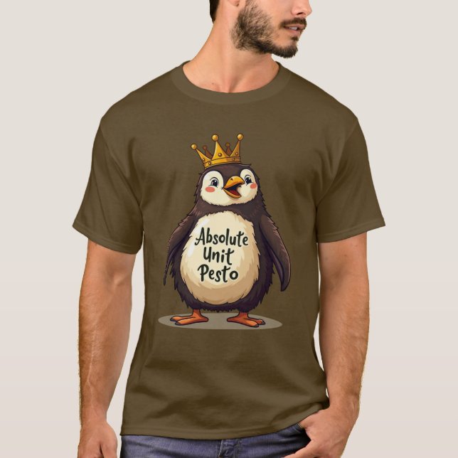 Absolute Unit Pesto - Kung Penguin T Shirt (Framsida)