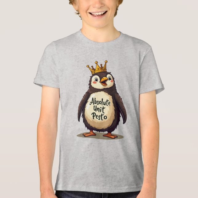 Absolute Unit Pesto - Kung Penguin T Shirt (Framsida)