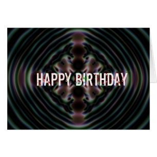 Abstact Birthday Hälsningskort