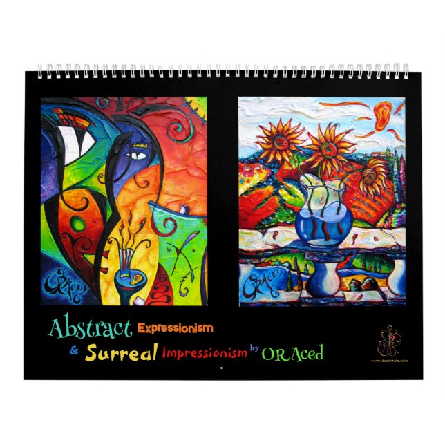 AbStacT och Surreal Art Calendar av ORAced Kalender (Omslag)