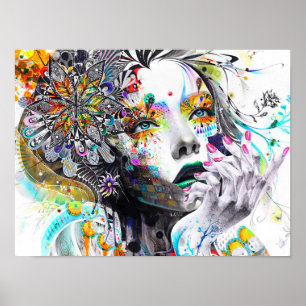 Abstarct girl. poster