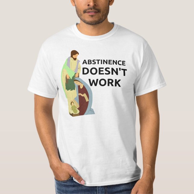 Abstinens fungerar inte tee shirt (Framsida)