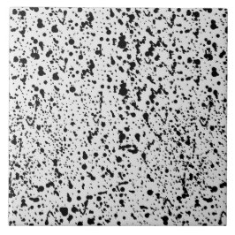 Abstrack Black and White Dots Polka Mönster Kakelplatta