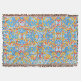 Abstrack Blue Exklusiv Mönster Filt