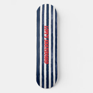 Abstrack Navy Rand Seamless Mini Skateboard Bräda 18,5 Cm