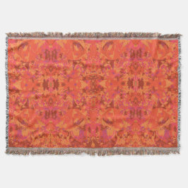 Abstrack Red Exklusiv Mönster Filt