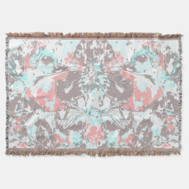 Abstrack White Mönster Filt