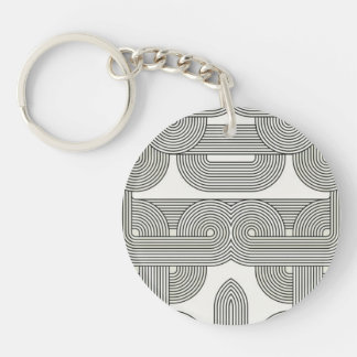 Abstract acrylic keychain