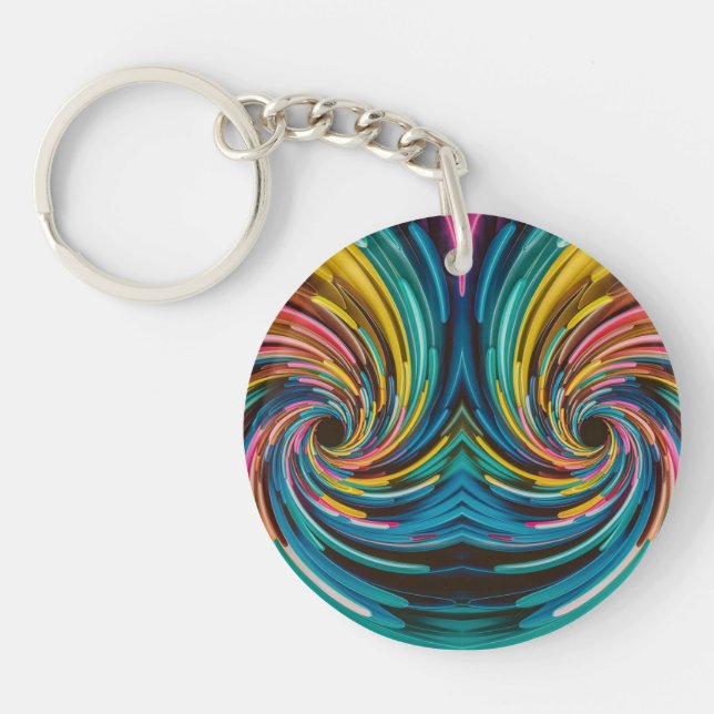 Abstract acrylic keychain (Framsidan)