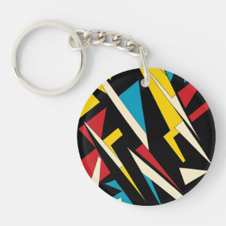Abstract acrylic keychain
