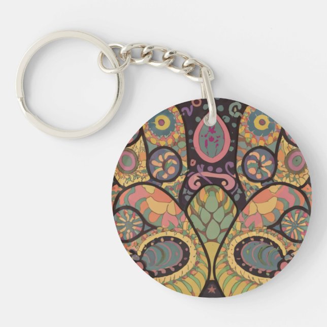 Abstract acrylic keychain (Framsidan)